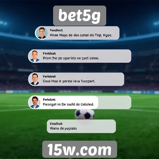 Feedback dos usuários sobre a experiência no bet5g